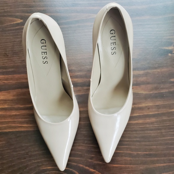 Guess Shoes - Guess Nude Carrie Pumps Sz 7 1/2 M